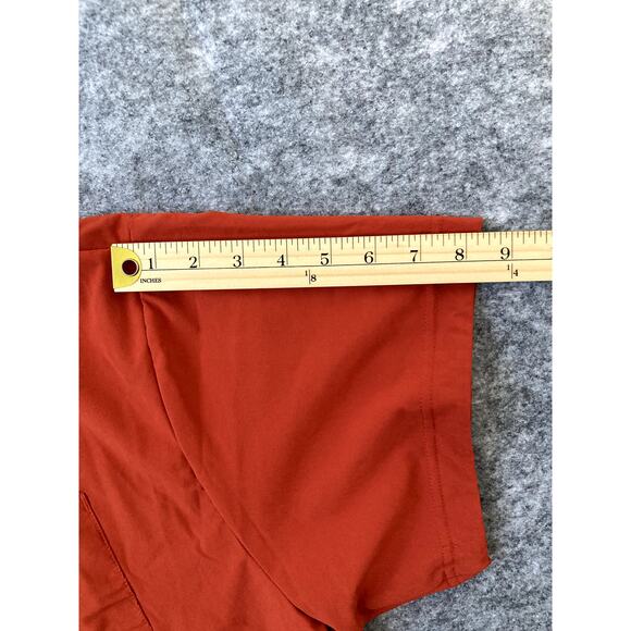 NWT Nike Crop Top T-shirt Womend XL Orange Stretch Athleisure Running Dri Fit - Picture 8 of 8